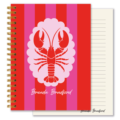 Personalised Journal - Sun Soaked Lobster