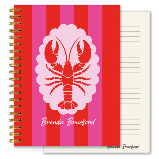 Personalised Journal - Sun Soaked Lobster
