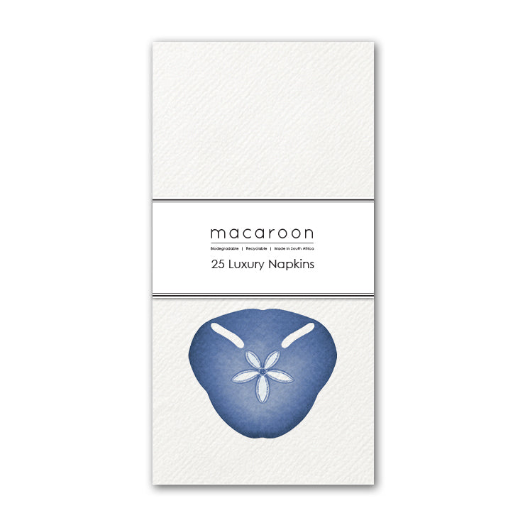 Disposable Slim Luxury Napkins - Navy Pansy