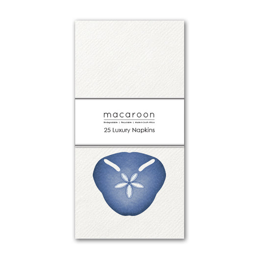 Disposable Slim Luxury Napkins - Navy Pansy