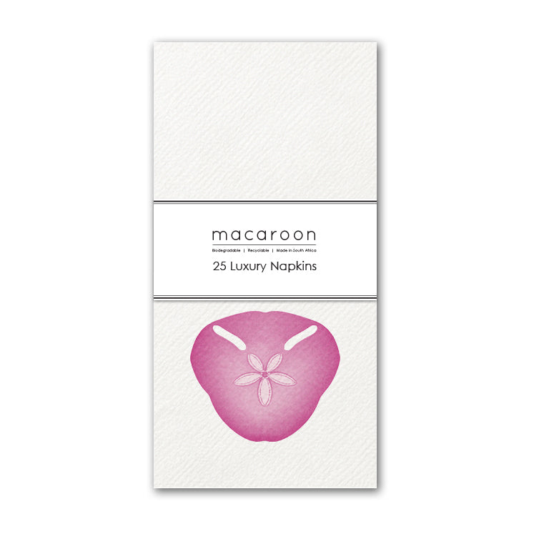 Disposable Slim Luxury Napkins - Pink Pansy