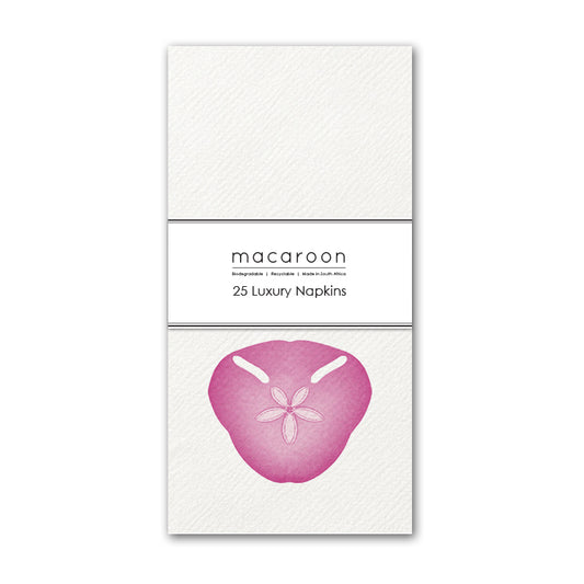 Disposable Slim Luxury Napkins - Pink Pansy