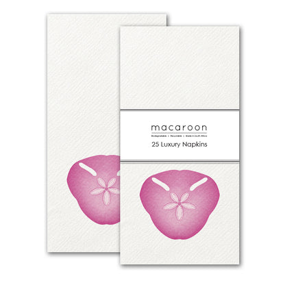Disposable Slim Luxury Napkins - Pink Pansy