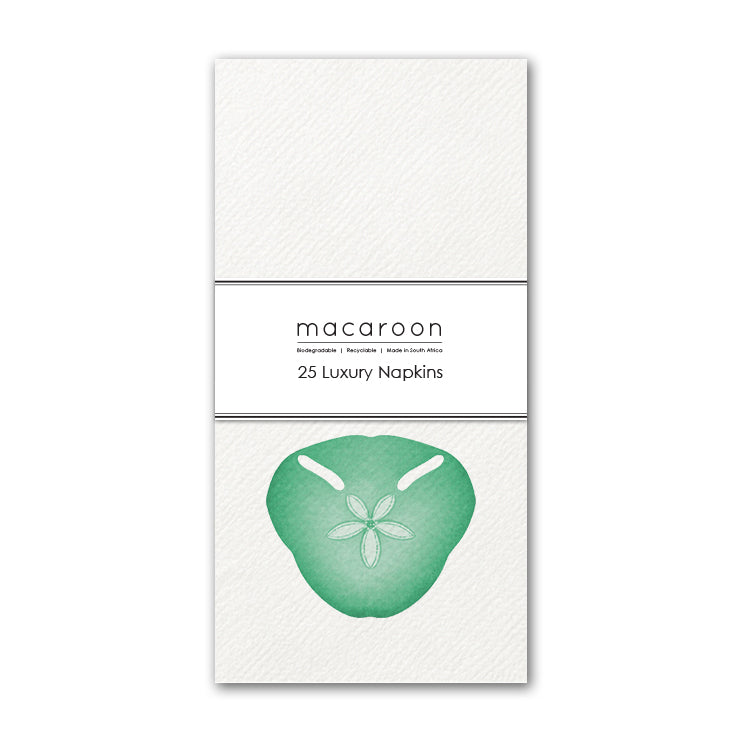 Disposable Slim Luxury Napkins - Seaglass Pansy