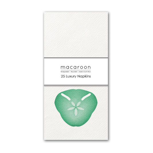 Disposable Slim Luxury Napkins - Seaglass Pansy