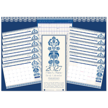 2027 Desk Calendar - Palm & Plume
