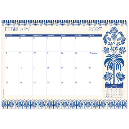 2027 Desk Calendar - Palm & Plume