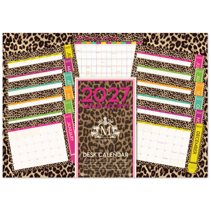 2027 Desk Calendar - Safari Social