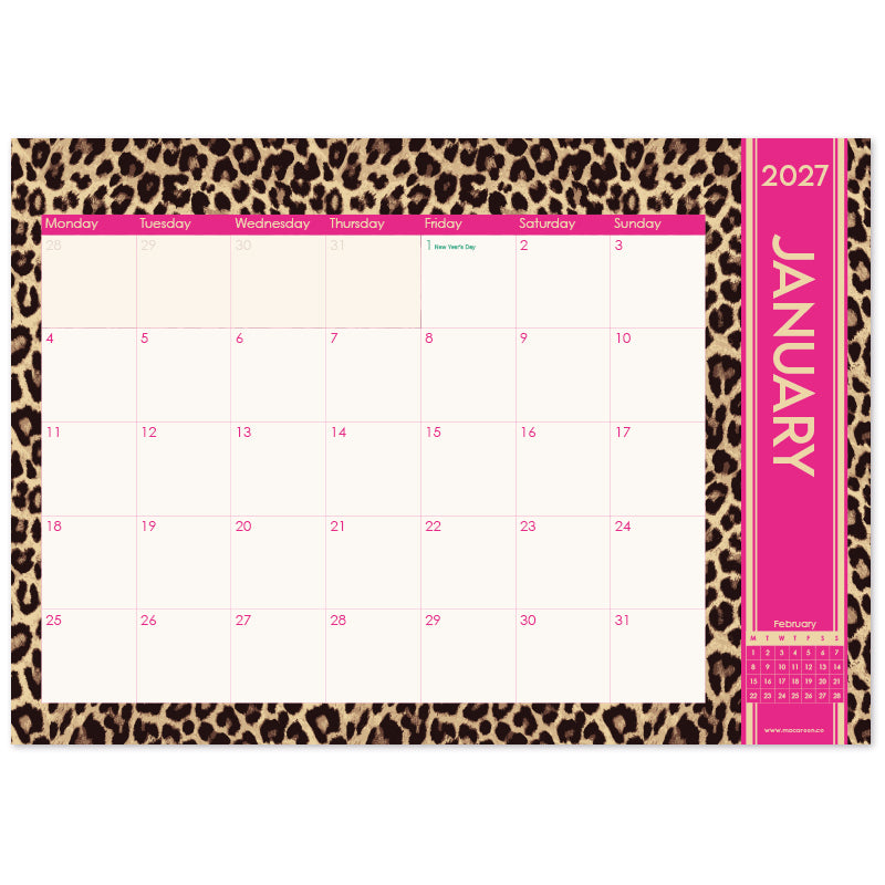 2027 Desk Calendar - Safari Social