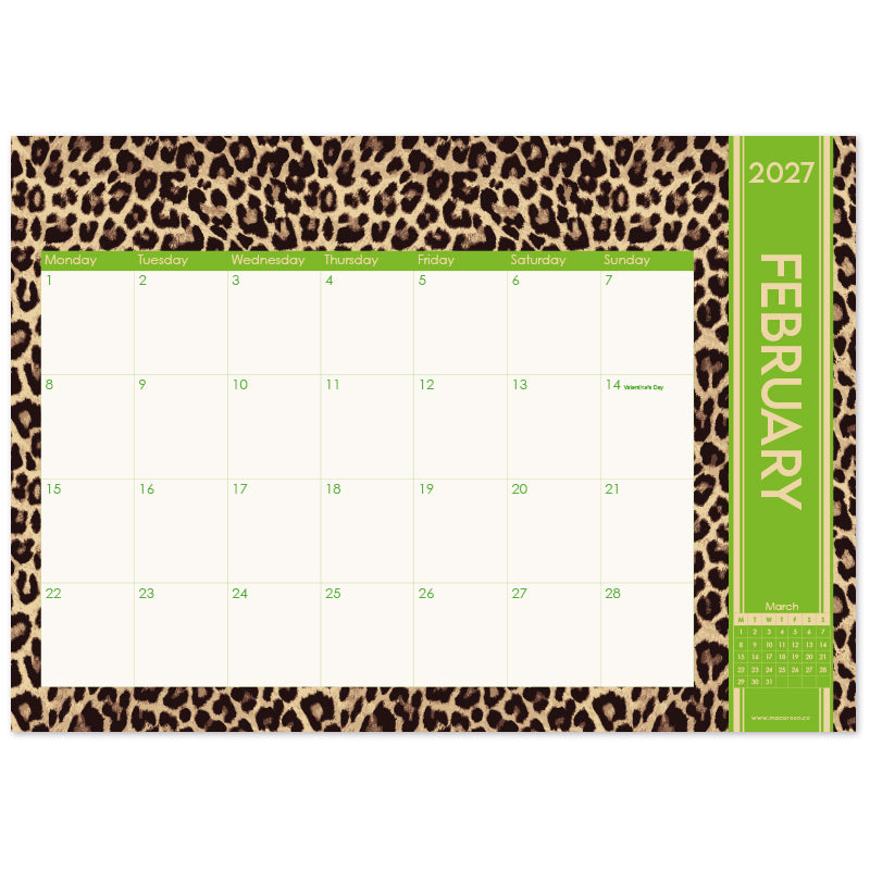 2027 Desk Calendar - Safari Social