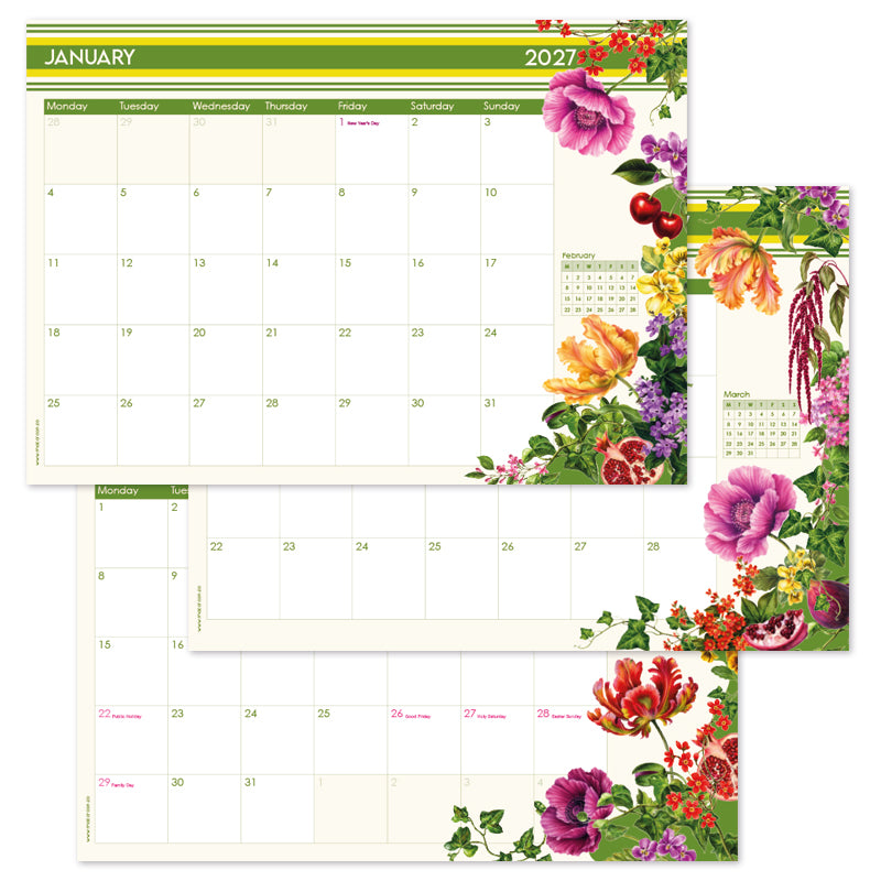 2027 Desk Calendar - Berry & Bloom