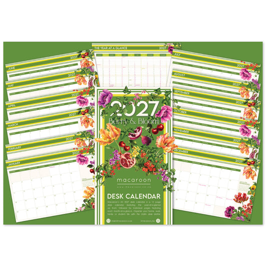 2027 Desk Calendar - Berry & Bloom