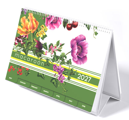 2027 Tabbed A5 Tent Calendar - Berry & Bloom