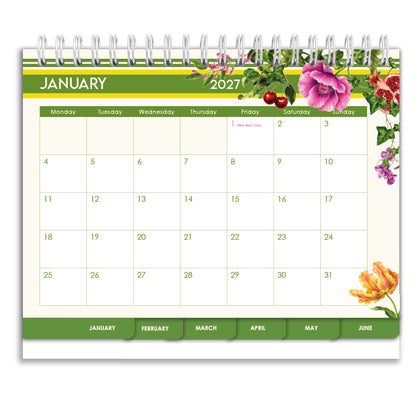 2027 Tabbed A5 Tent Calendar - Berry & Bloom