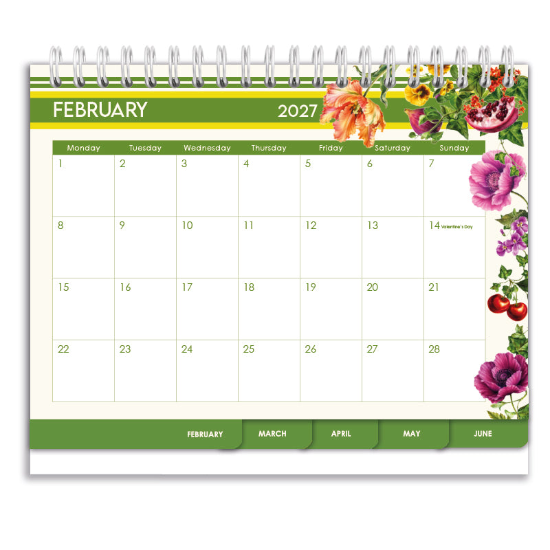 2027 Tabbed A5 Tent Calendar - Berry & Bloom