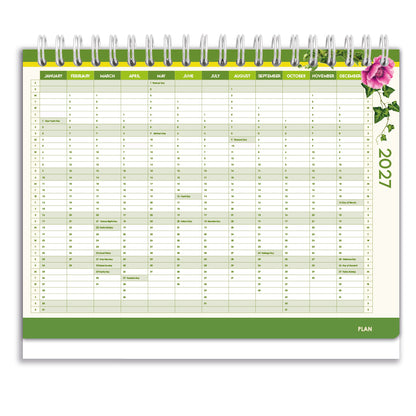 2027 Tabbed A5 Tent Calendar - Berry & Bloom