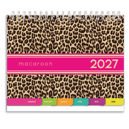 2027 Tabbed A5 Tent Calendar - Safari Social