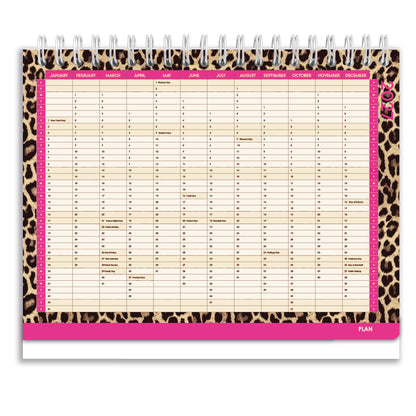 2027 Tabbed A5 Tent Calendar - Safari Social