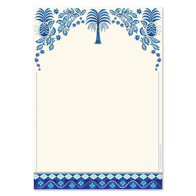 A5 Notepaper - Harlequin Palm