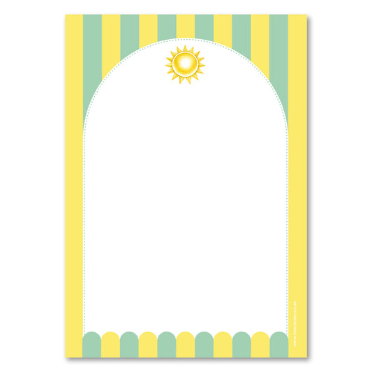 A5 Notepaper - Sun