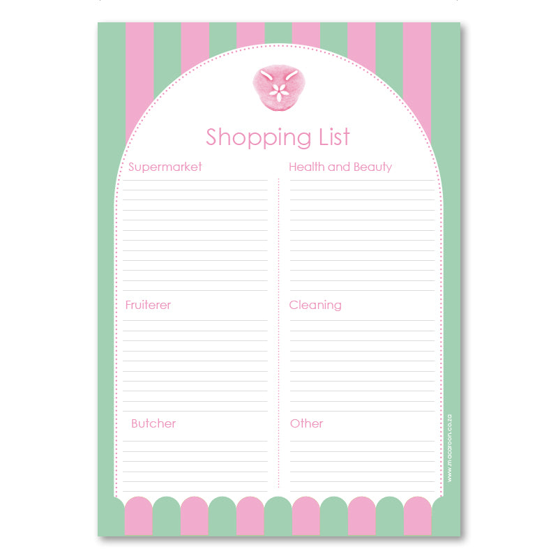 A5 Shopping List - Classic Pansy