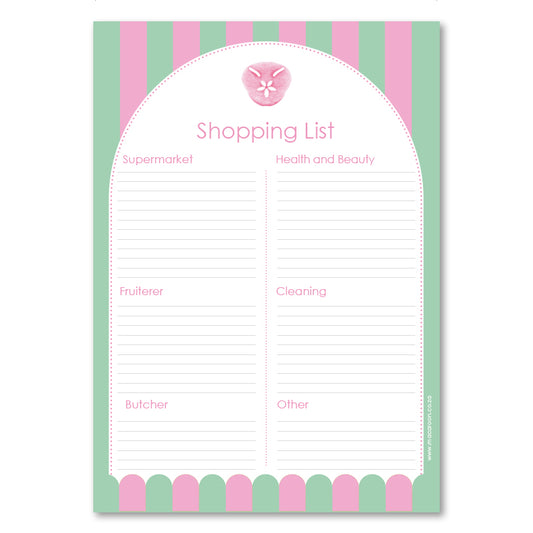 A5 Shopping List - Classic Pansy