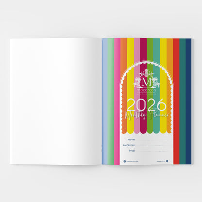 2026 A4 Planning Book - Lumo Leopard - Coral