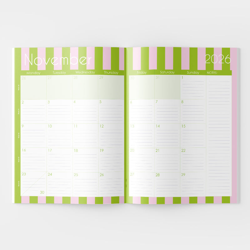 2026 A4 Planning Book - Palm Beach Green