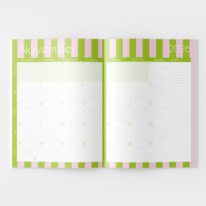 2026 A4 Planning Book - Palm Beach Green