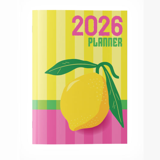 2026 A4 Planning Book - Amalfi Lemon