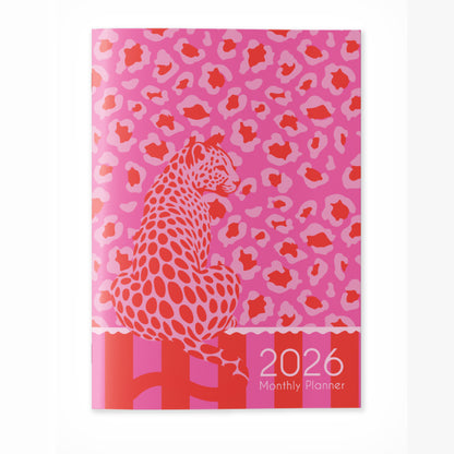 2026 A4 Planning Book - Lumo Leopard Ruby