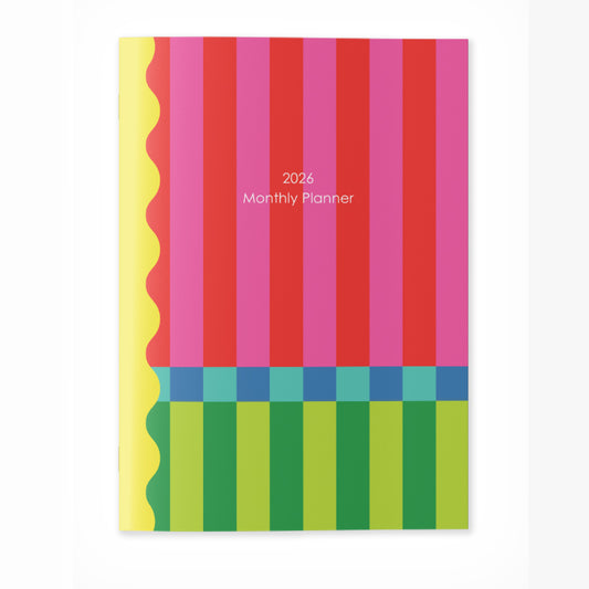 2026 A4 Planning Book - Circus Stripe