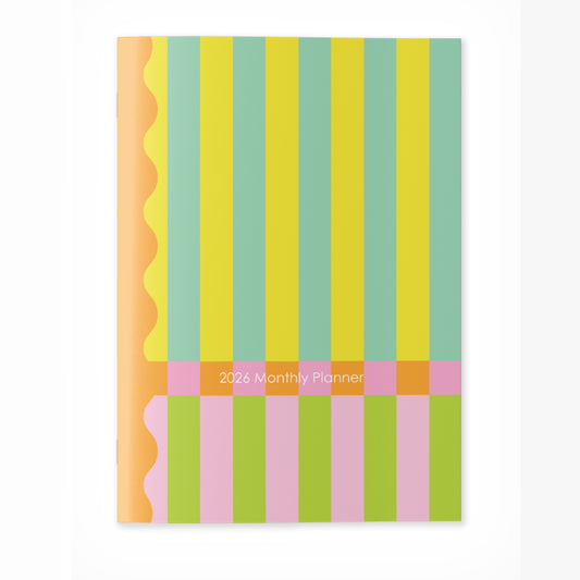 2026 A4 Planning Book - Sorbet Stripe