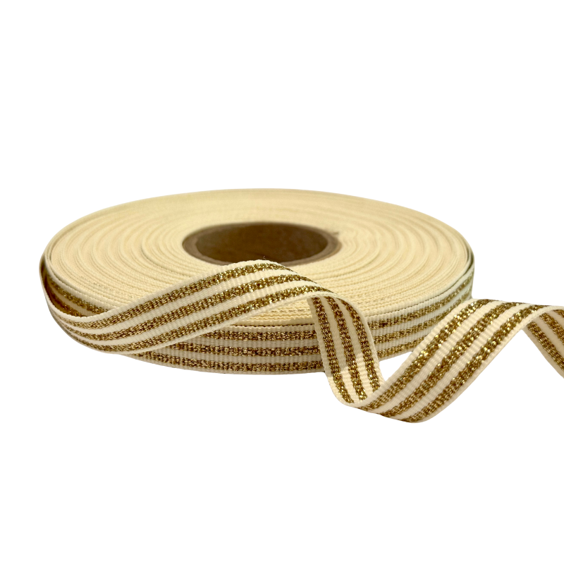 Ribbon Roll - Striped Goldie