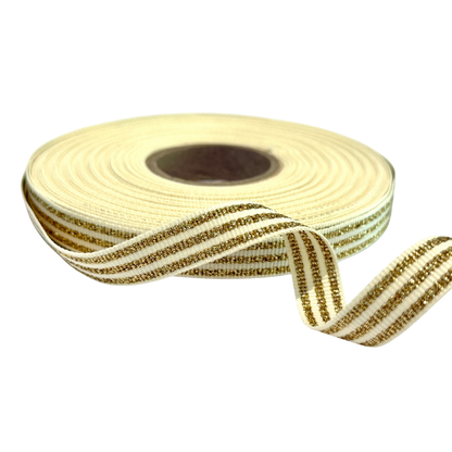 Ribbon Roll - Striped Goldie