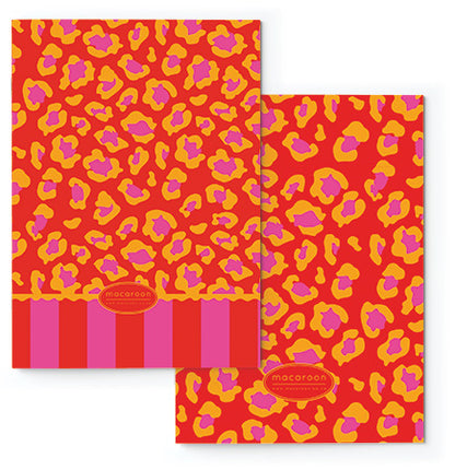 Soft Journal Set - Lumo Leopard - Coral