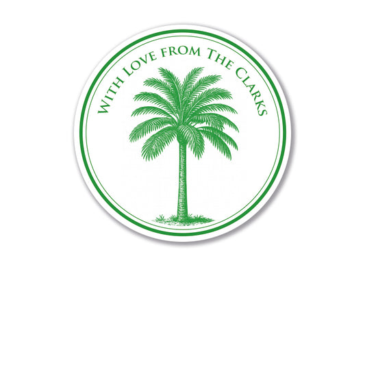Personalised Gift Stickers - Classic Palm