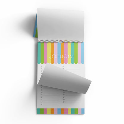 Celebration Calendar - Sorbet Stripe