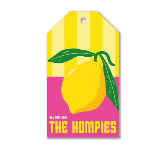 Personalised Gift Tag Set - Amalfi Lemon