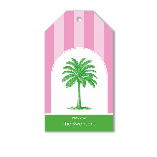 Personalised Gift Tag Set - Palm Royale
