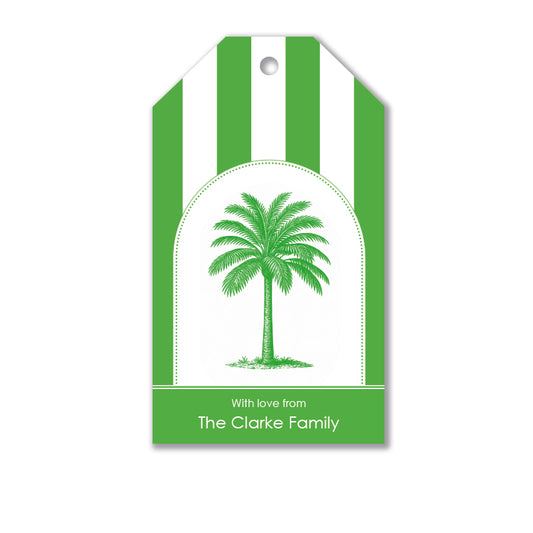 Personalised Gift Tag Set - Classic Palm