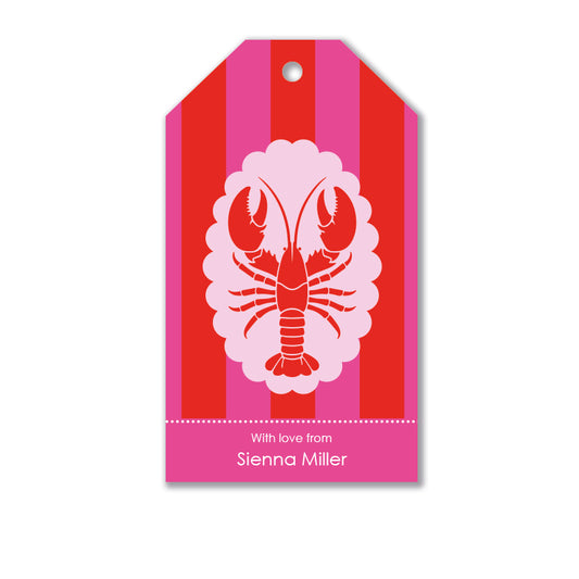 Personalised Gift Tag Set - SunSoaked Lobster