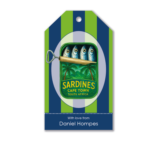 Personalised Gift Tag Set - SunSoaked Sardine