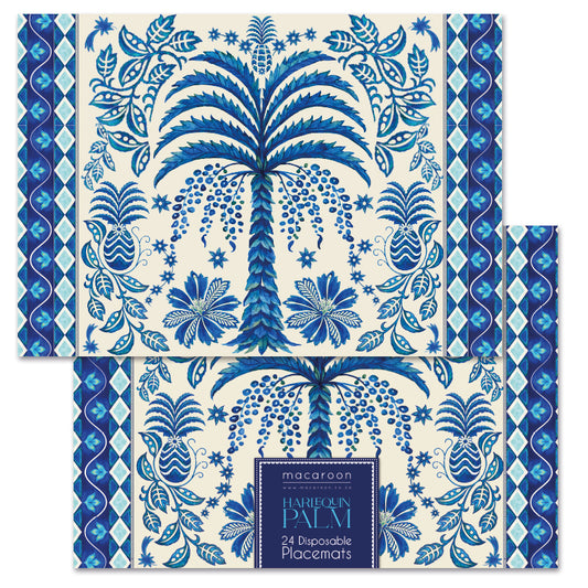 Disposable Placemats - Harlequin Palm