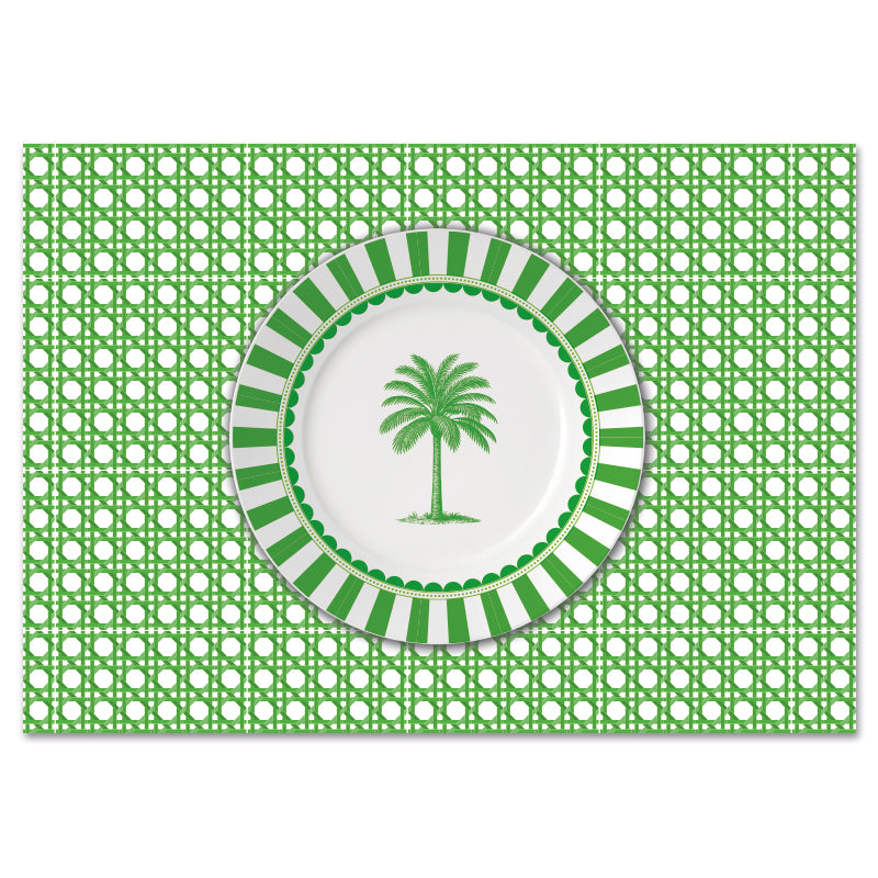 Disposable Placemats - Palm Beach Green