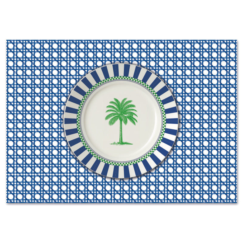 Disposable Placemats - Palm Beach Blue