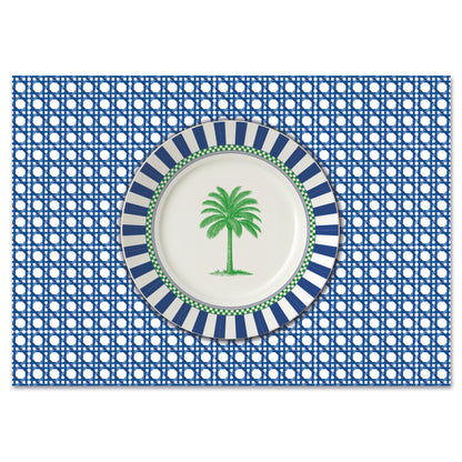 Disposable Placemats - Palm Beach Blue