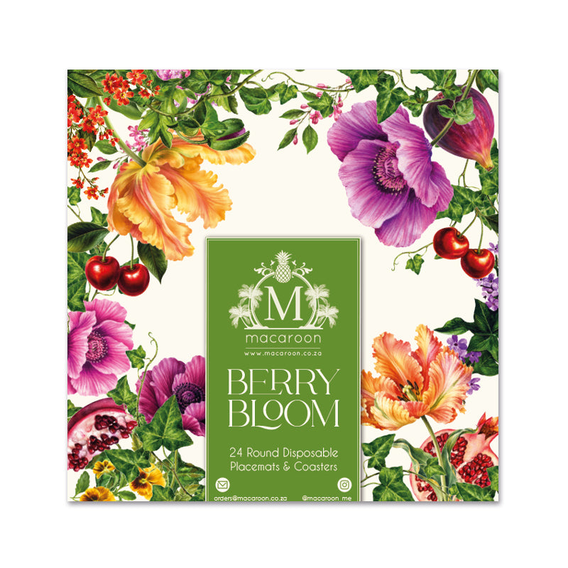 Disposable Round Placemats - Berry & Bloom