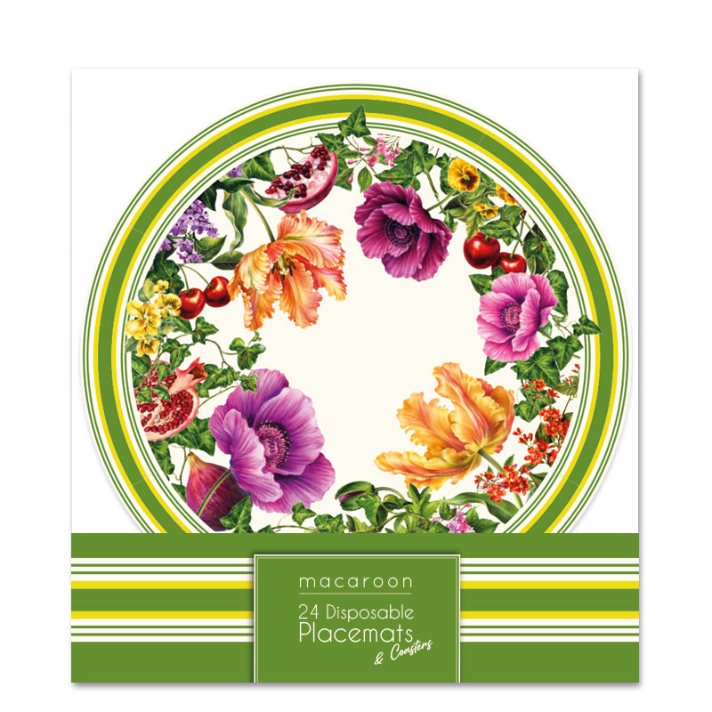 Disposable Round Placemats - Berry & Bloom