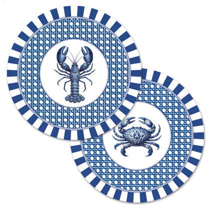 Disposable Round Placemats - Sicilian Seaside
